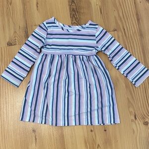Wonder Nation Pastel Striped Casual Dress
